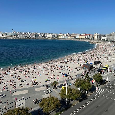 Ferienwohnung Piso Con Vistas A La Playa De Riazor A Coruña Exterior foto