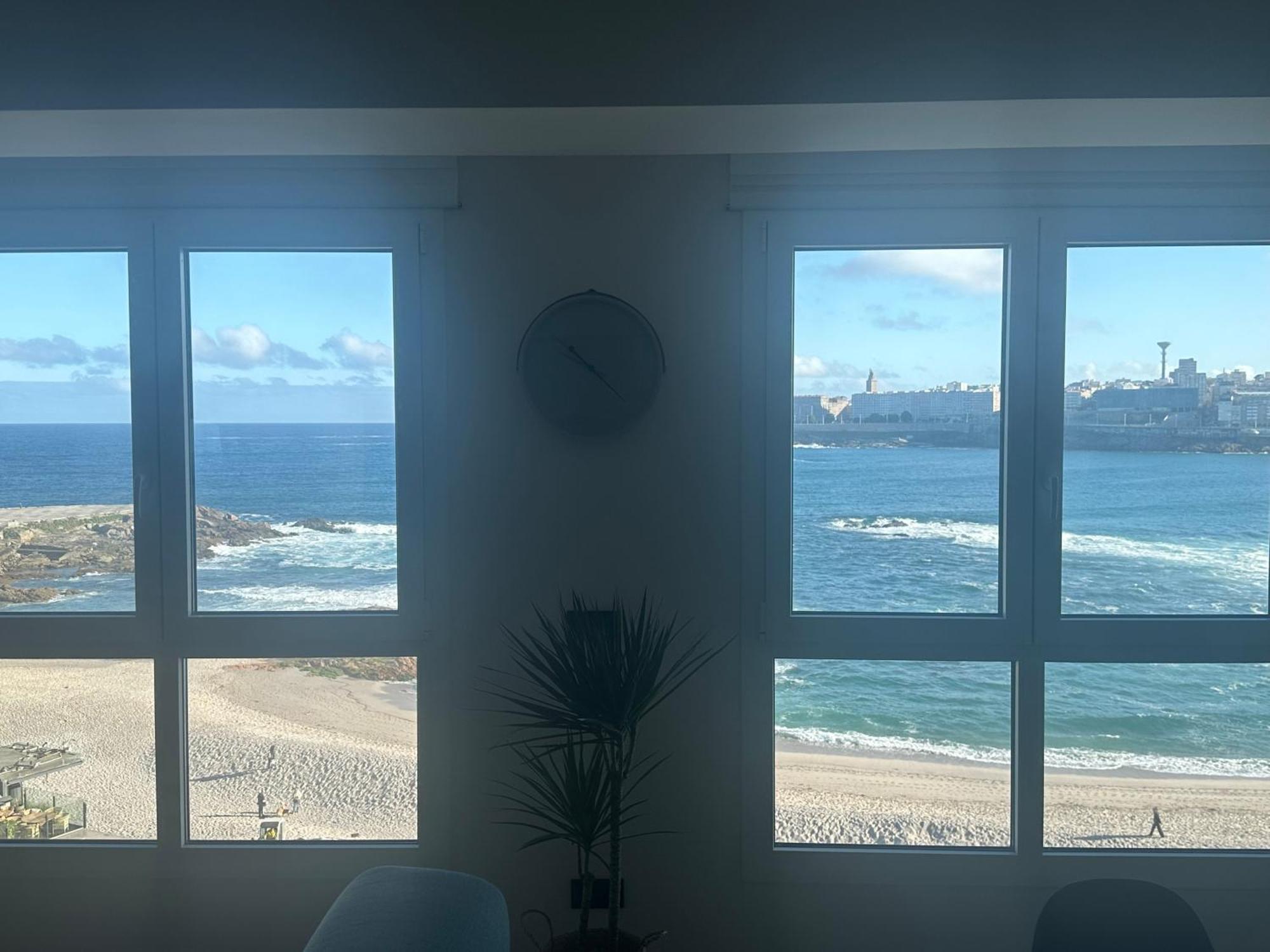 Ferienwohnung Piso Con Vistas A La Playa De Riazor A Coruña Exterior foto