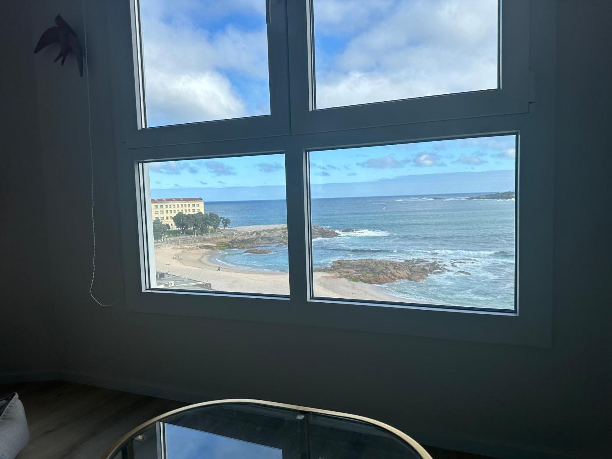 Ferienwohnung Piso Con Vistas A La Playa De Riazor A Coruña Exterior foto