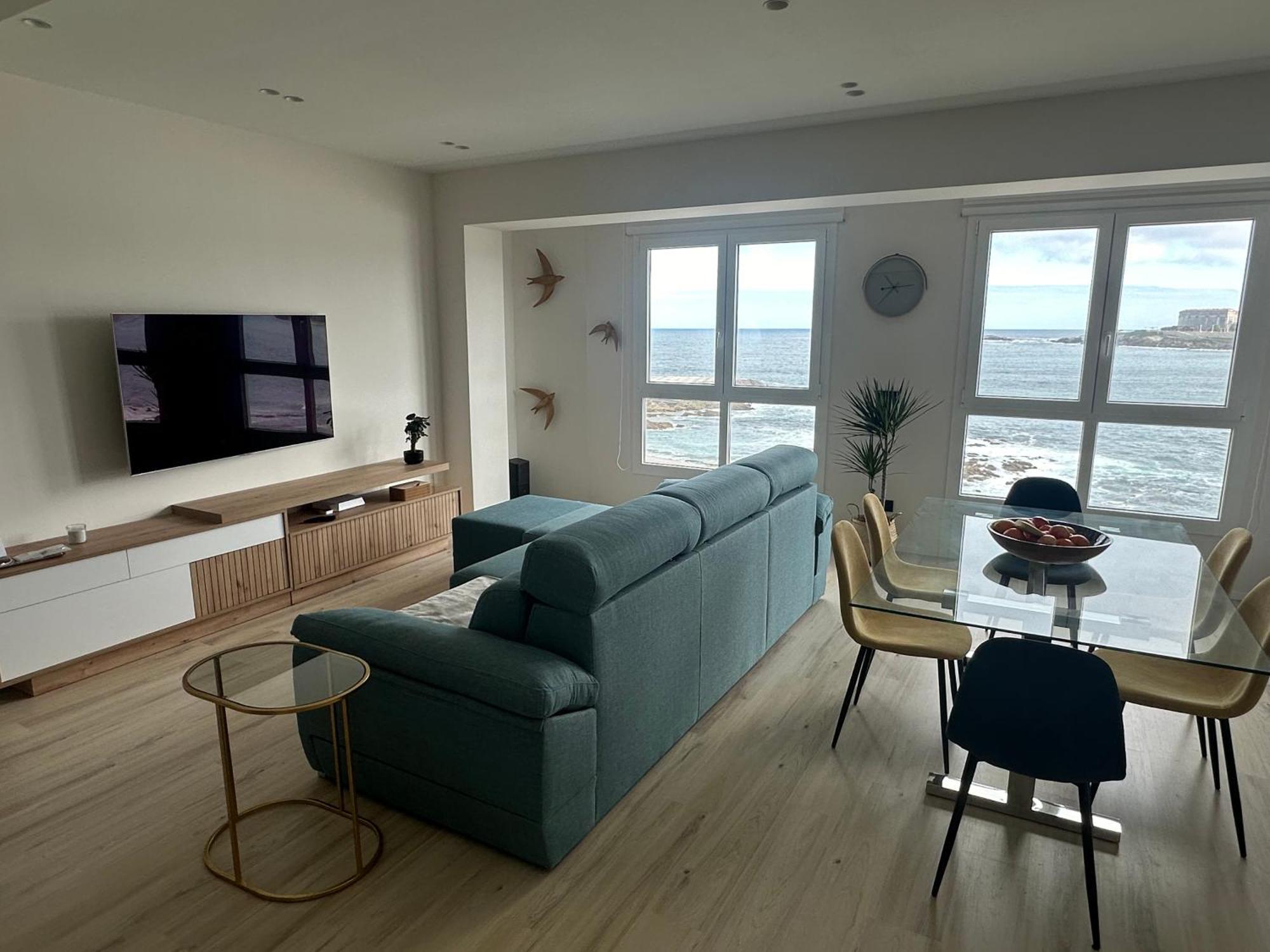 Ferienwohnung Piso Con Vistas A La Playa De Riazor A Coruña Exterior foto