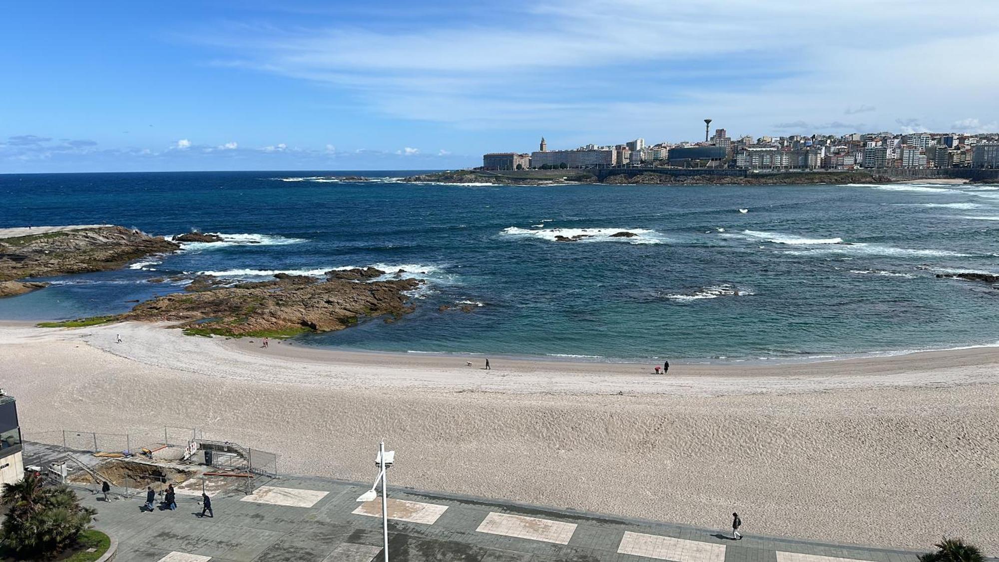 Ferienwohnung Piso Con Vistas A La Playa De Riazor A Coruña Exterior foto