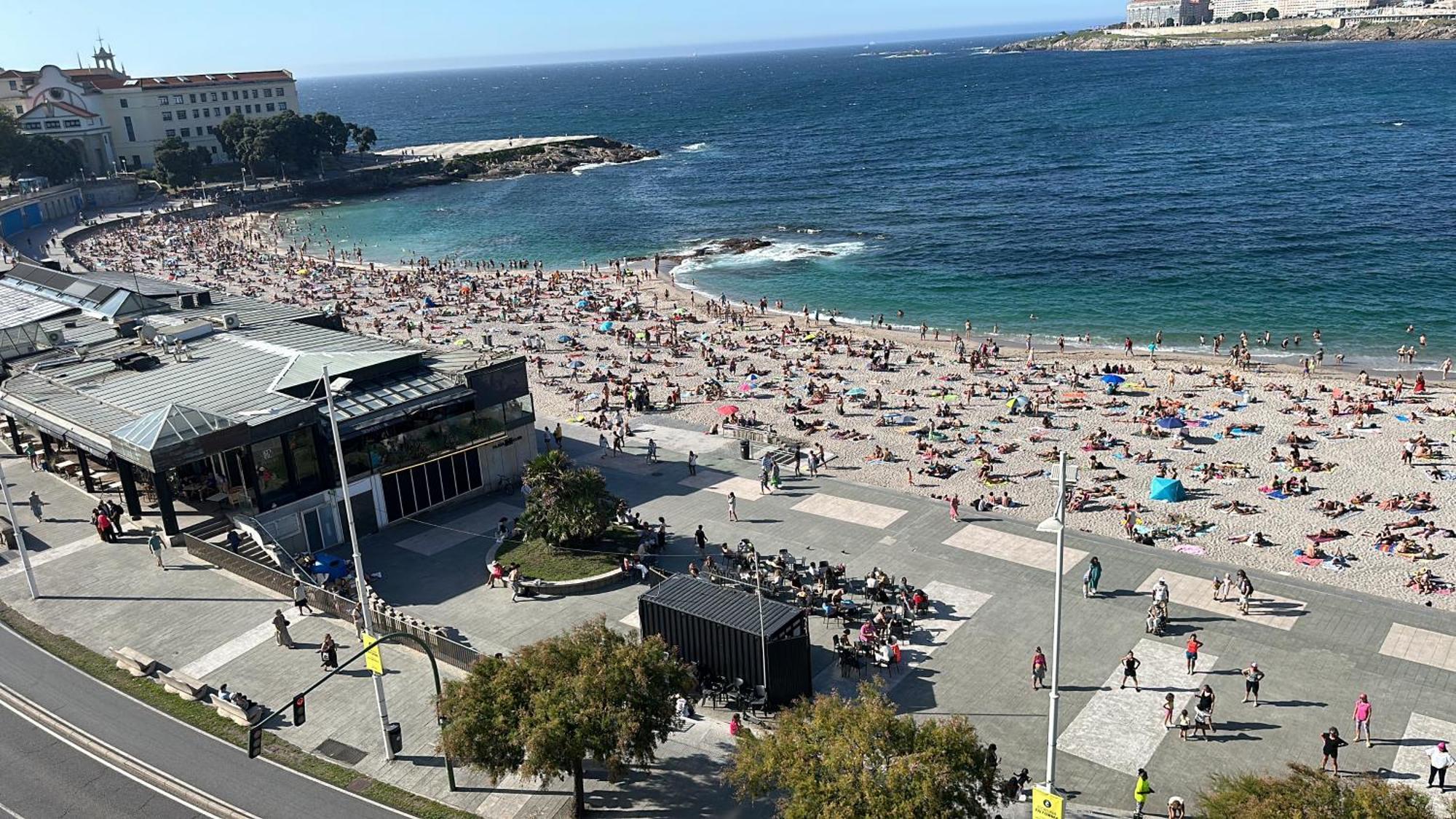 Ferienwohnung Piso Con Vistas A La Playa De Riazor A Coruña Exterior foto